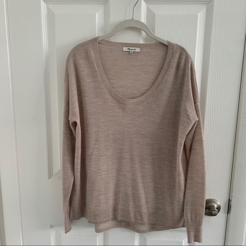 Madewell light weight taupe sweater
